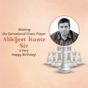 Grandmaster Abhijeet Kunte Birthday creative image