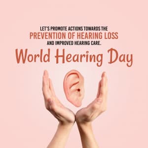 World Hearing Day advertisement banner