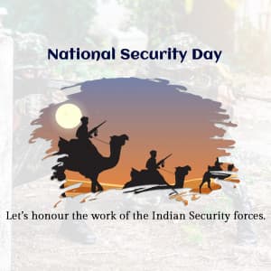 National Security Day ad post