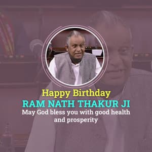 Ram Nath Thakur Birthday poster Maker