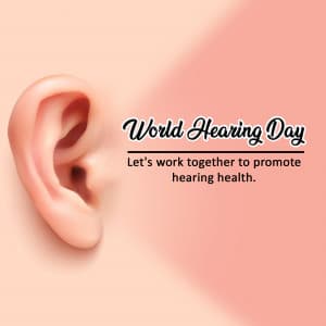 World Hearing Day marketing flyer