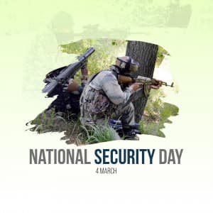 National Security Day marketing flyer