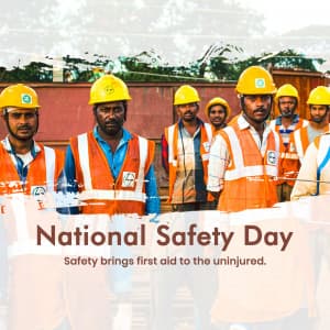 National Safety Day marketing flyer