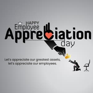 Employee appreciation day whatsapp status poster