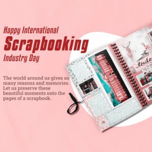 International Scrapbooking Industry Day whatsapp status poster
