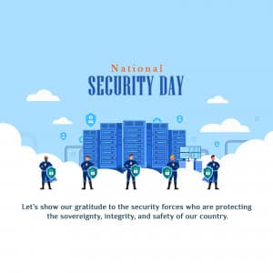 National Security Day whatsapp status poster