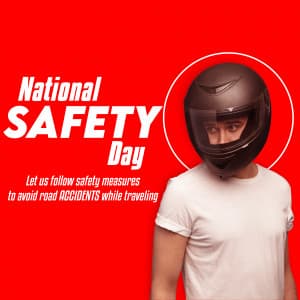 National Safety Day Facebook Poster