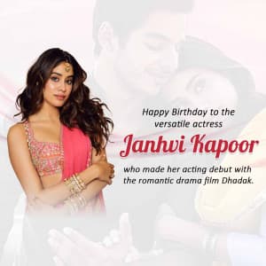 Janhvi Kapoor Birthday ad post