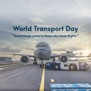 World Transport Day Facebook Poster