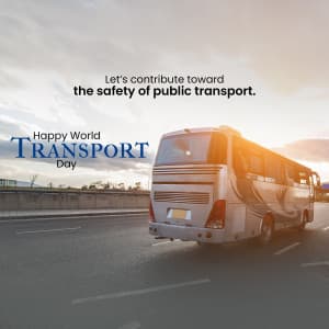 World Transport Day Instagram Post