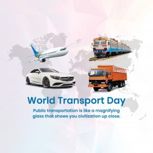 World Transport Day poster Maker