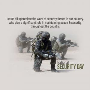 National Security Day event advertisement