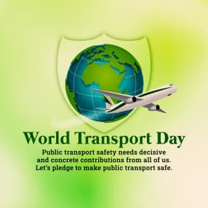 World Transport Day flyer