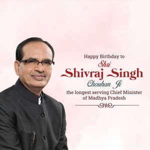 Shivraj Singh Chouhan Birthday creative image