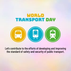 World Transport Day banner