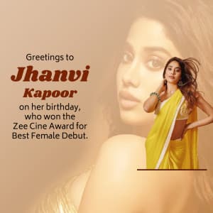 Janhvi Kapoor Birthday greeting image