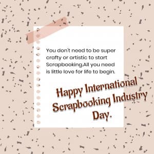 International Scrapbooking Industry Day event advertisement