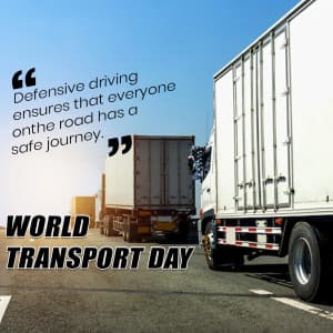 World Transport Day event poster