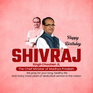 Shivraj Singh Chouhan Birthday poster Maker