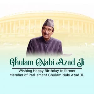 Ghulam Nabi Azad Birthday video