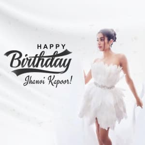 Janhvi Kapoor Birthday marketing flyer