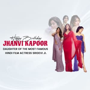 Janhvi Kapoor Birthday creative image