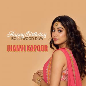 Janhvi Kapoor Birthday whatsapp status poster