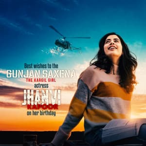 Janhvi Kapoor Birthday Facebook Poster