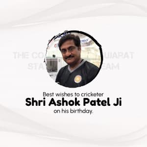 Cricketer Ashok Patel Birthday Instagram Post