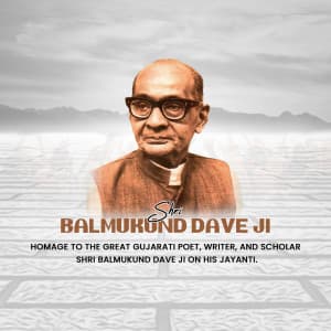 Balmukund Dave Jayanti Instagram Post