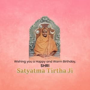 Satyatma Tirtha Birthday flyer