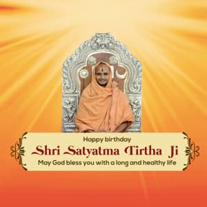 Satyatma Tirtha Birthday poster