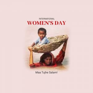 International women's day marketing poster