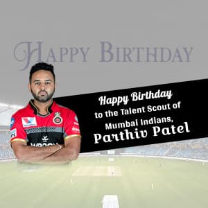 Parthiv Patel Birthday greeting image