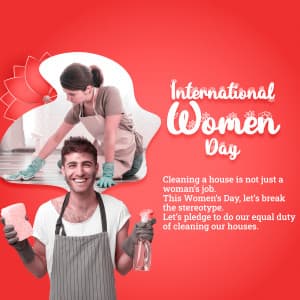International women's day marketing flyer