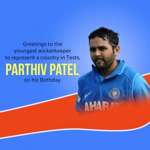 Parthiv Patel Birthday graphic