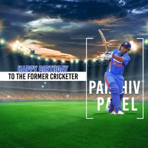 Parthiv Patel Birthday marketing flyer