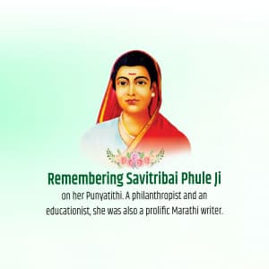 Savitribai Phule Punytithi ad post