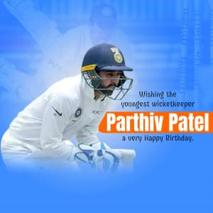 Parthiv Patel Birthday creative image