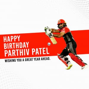 Parthiv Patel Birthday whatsapp status poster