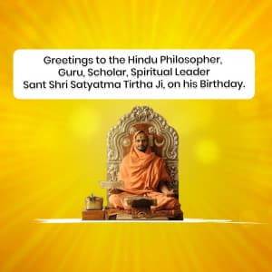 Satyatma Tirtha Birthday post