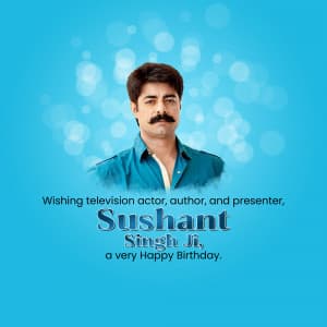 Sushant Singh Birthday creative image
