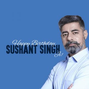 Sushant Singh Birthday poster Maker