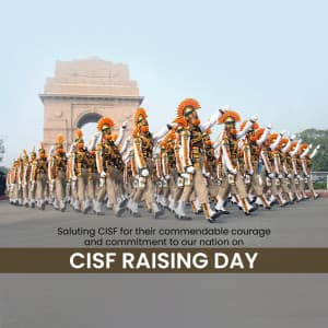 CISF Raising Day greeting image