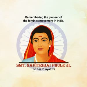 Savitribai Phule Punytithi Facebook Poster
