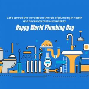 World Plumbing Day marketing poster