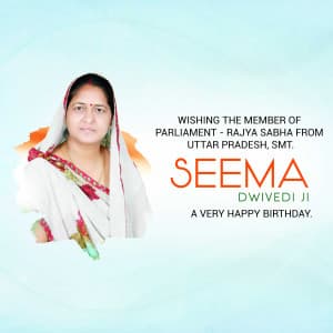 Seema Dwivedi Birthday creative image