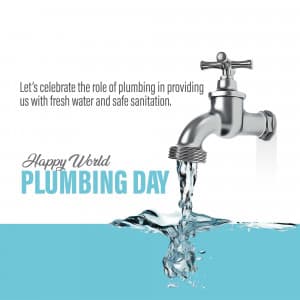 World Plumbing Day marketing flyer