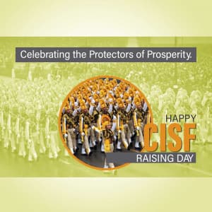 CISF Raising Day marketing flyer