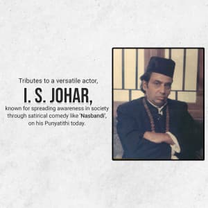 I. S. Johar Puynatithi flyer